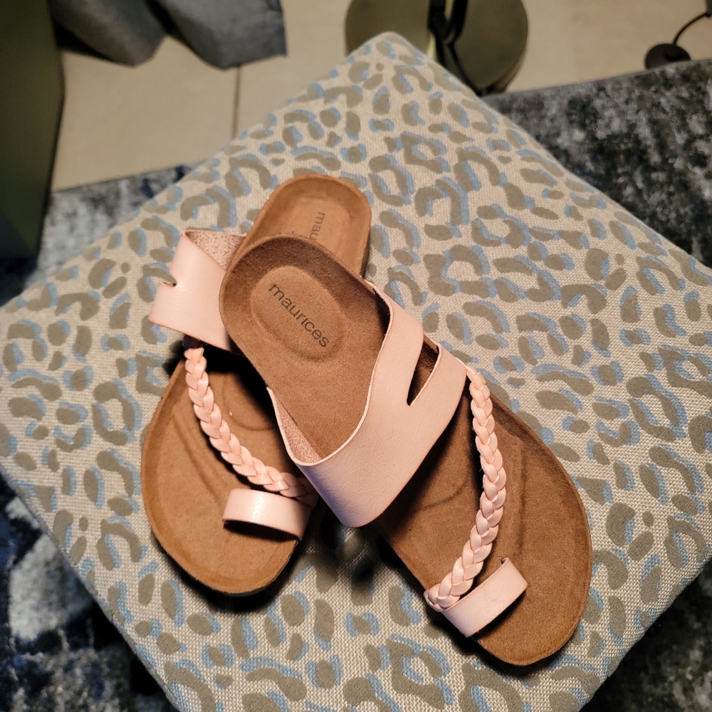 Blush pink sandals